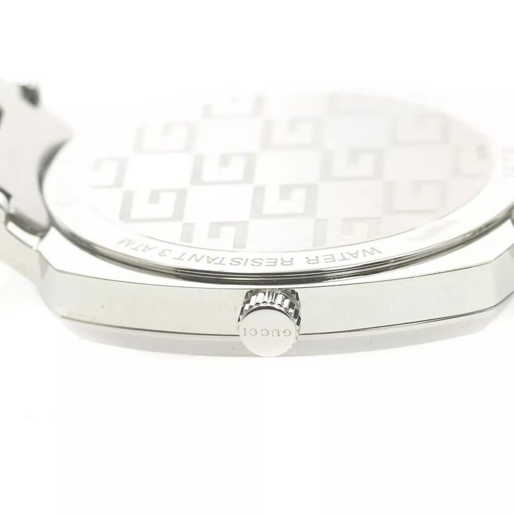 GUCCI Grip watch 157.4/YA157401 Date white Dial Quartz Men's Watch - Picture 6 of 12